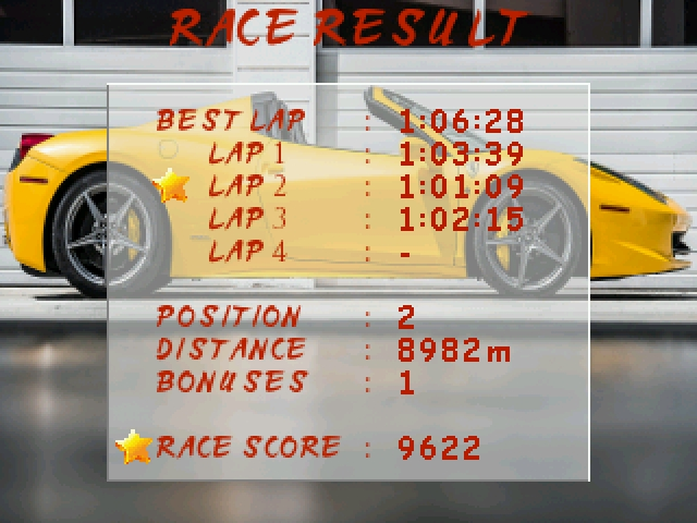 Racer atari screenshot